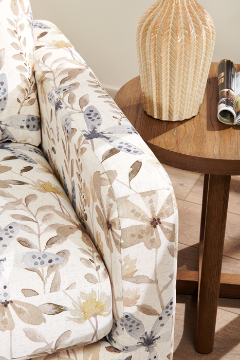 Made in Canada Sofa Lab Customizable Club 36\" Fabric Accent Chair with Wood Legs – Dust Accent Fabric 