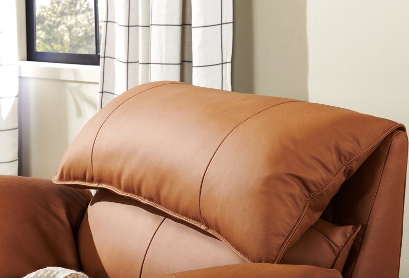 Momento 54\" Genuine Leather Power Reclining Chair – Caramel