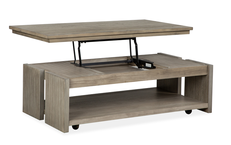 Addams 50\" Lift-Top Coffee Table with Storage - Stone Harbor Grey