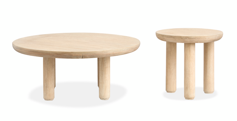 Adelaide 2-Pack Nesting Round Accent Tables - Sanibel Brown
