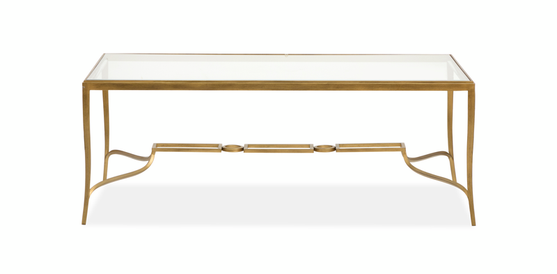 Avondale 50\" Coffee Table - Burnished Brass