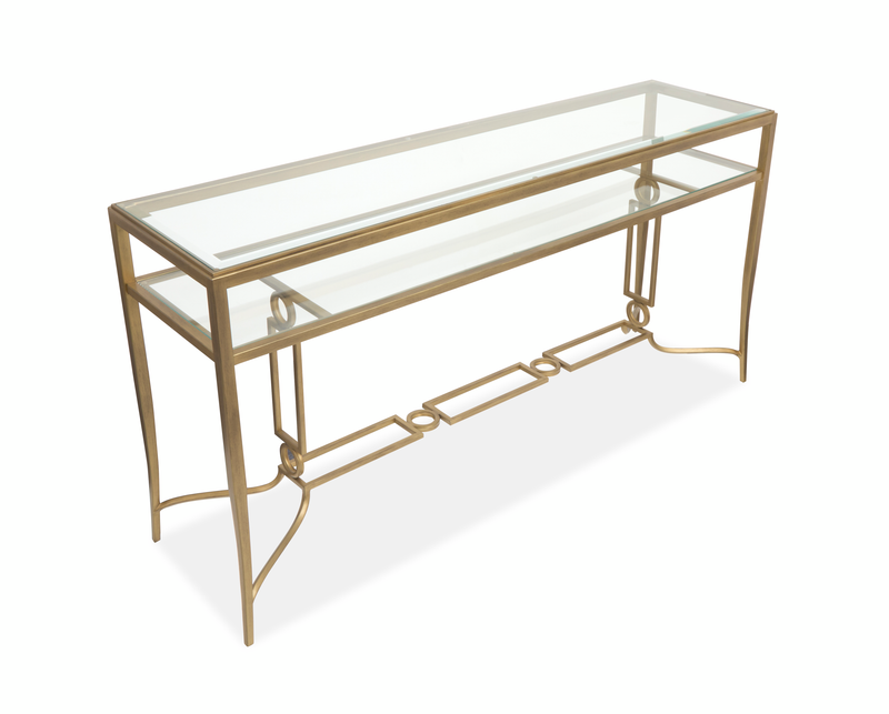 Avondale 60\" Sofa Table - Burnished Brass