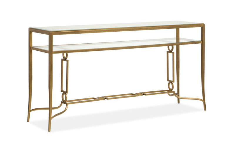 Avondale 60\" Sofa Table - Burnished Brass