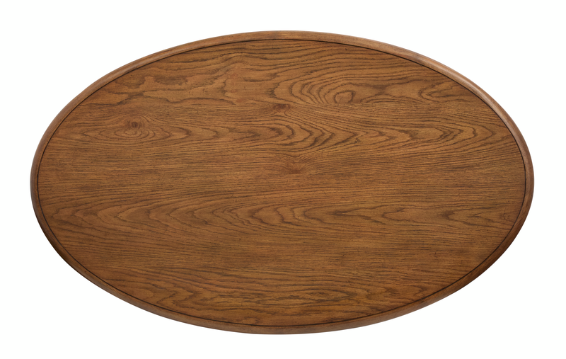 Baltic 30\" Coffee Table with Storage and Casters - Tawny Brown 