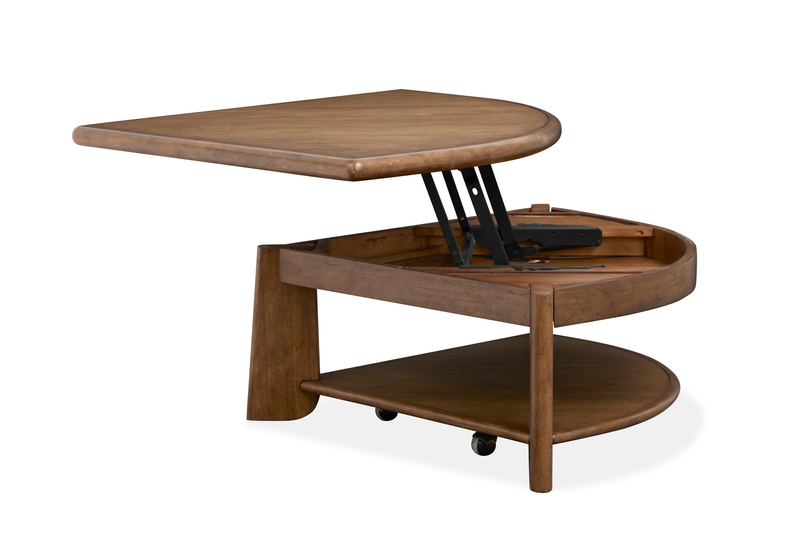 Baltic 38\" Lift-Top Coffee Table with Storage - Tawny Brown 