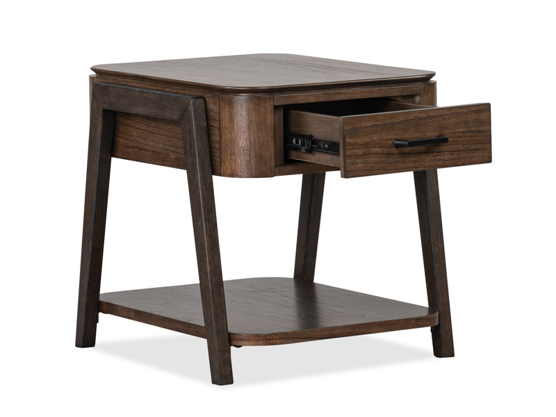 Camdale 22\" End Table with Storage - Chocolate