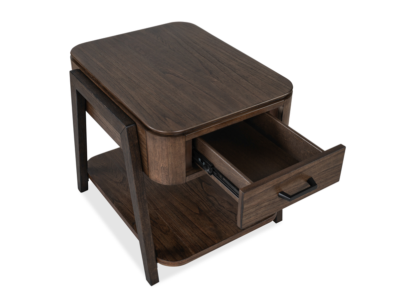 Camdale 22\" End Table with Storage - Chocolate