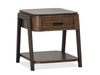 Camdale 22\" End Table with Storage - Chocolate