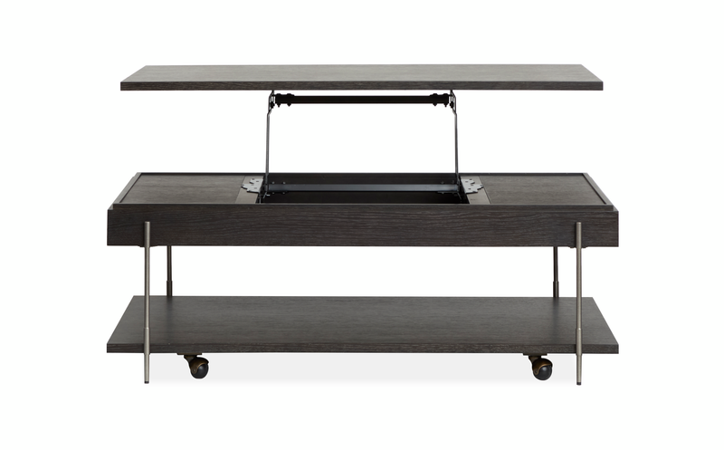 Corrall 50\" Lift-Top Coffee Table with Storage - Dark Briarsmoke