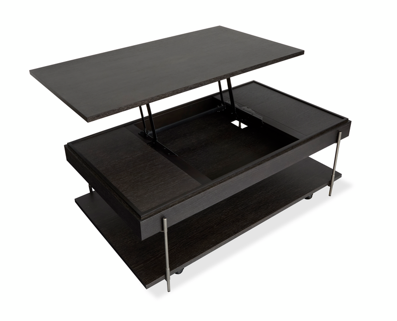 Corrall 50\" Lift-Top Coffee Table with Storage - Dark Briarsmoke