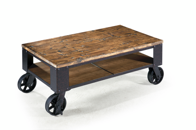 Eastway 40\" Lift-Top Coffee Table with Storage - Distressed Natural Pine