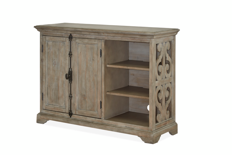 Harold 52\" Filing Cabinet with Drawers and Adjustable Shelves- Dovetail Grey 