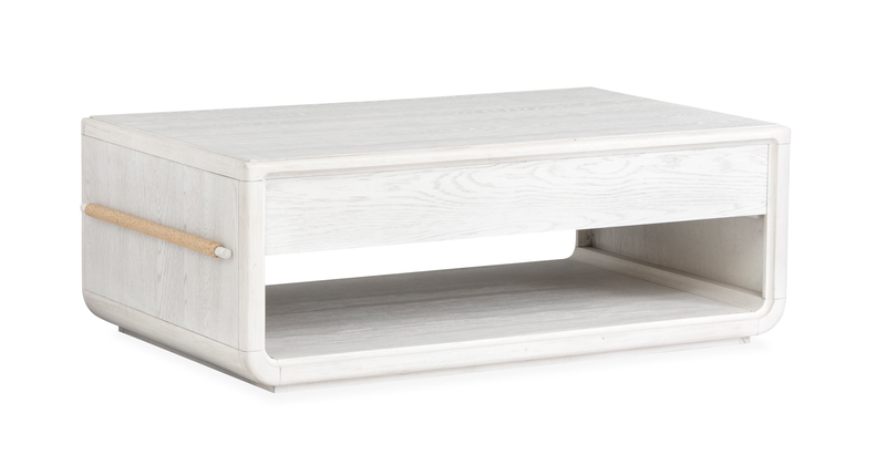 Holton 50\" Coffee Table with Storage  - Pearl 