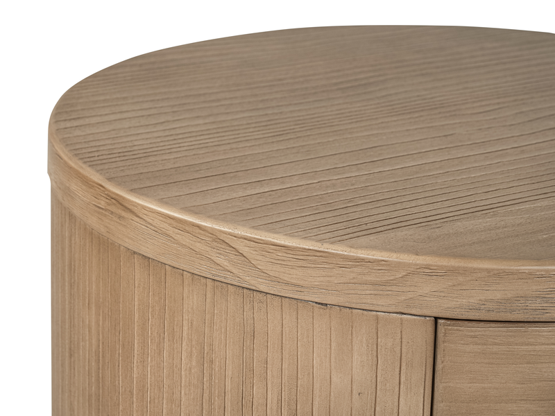 Poplar 24\" End Table with Storage - Chateau Brown
