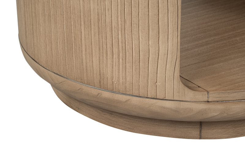 Poplar 24\" End Table with Storage - Chateau Brown