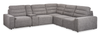 Shaquille O’Neal Home Prestige 6-Piece Sectional with Power Reclining and Power Sliding– Grey | Sofa sectionnel Prestige de Shaquille O’Neal Home 6 pièces avec inclinaison et coulissement électrique - gris