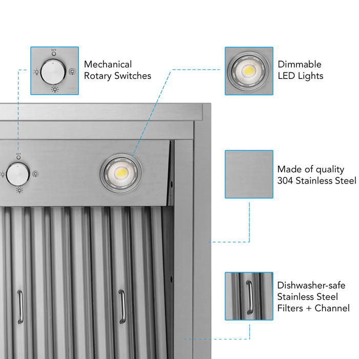 Victory 48 Inch Insert Range Hood