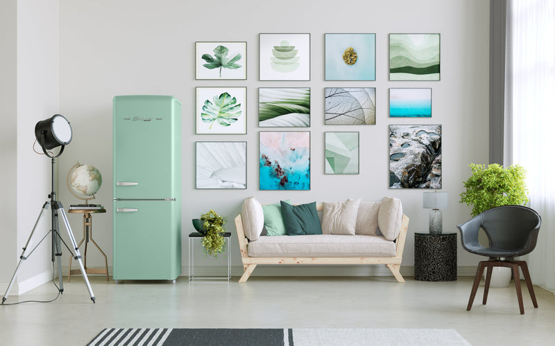 Classic Retro by Unique 7 Cu. Ft. Bottom Freezer Refrigerator - UGP-215L LG AC