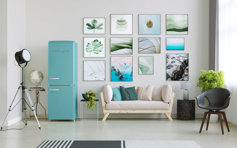 Classic Retro by Unique 7 Cu. Ft. Bottom Freezer Refrigerator - UGP-215L T AC