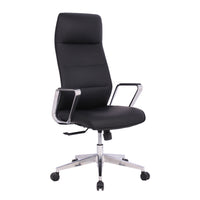 Tygerclaw Executive High Back Microfiber PU Office Chair - Black