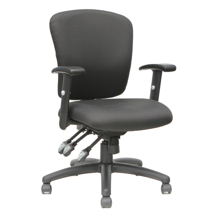 Tygerclaw Mid Back Fabric Office Chair - Grey