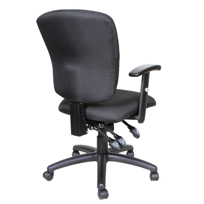 Tygerclaw Mid Back Fabric Office Chair - Grey