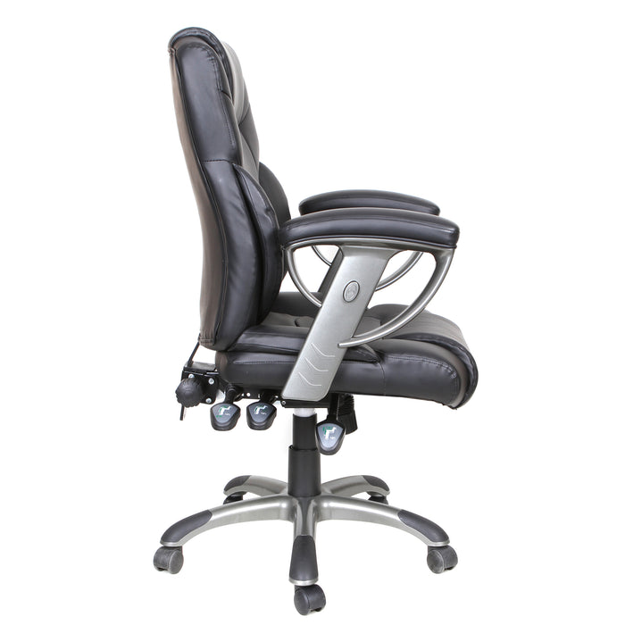 Tygerclaw Executive High Back Bonded Leather Office Chair - Grey