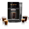 Bosch 800 Series VeroCafe Espresso Machine with Attached Milk System – Black - TPU60309 | Machine à espresso VeroCafe Bosch de série 800 avec système de lait intégré - argentée - TPU60309