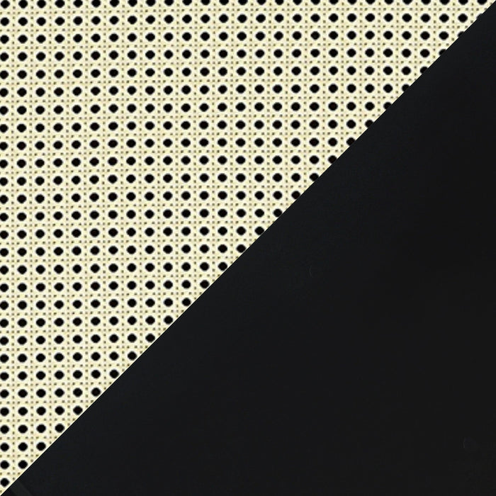 Manhattan Comfort Sheridan 62.99\" Modern Cane TV Stand - Black