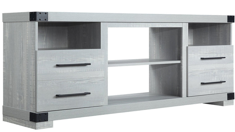 Manhattan Comfort Richmond 60\" TV Stand with 2 Drawers & 4 Shelves - Grey