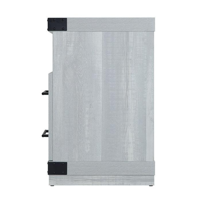 Manhattan Comfort Richmond 60\" TV Stand with 2 Drawers & 4 Shelves - Grey