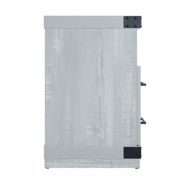 Manhattan Comfort Richmond 60\" TV Stand with 2 Drawers & 4 Shelves - Grey