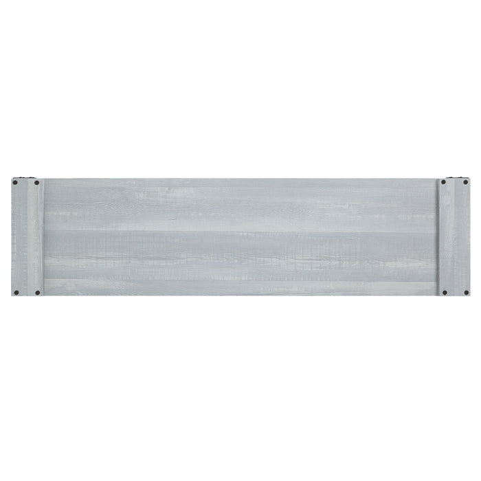 Manhattan Comfort Richmond 60\" TV Stand with 2 Drawers & 4 Shelves - Grey