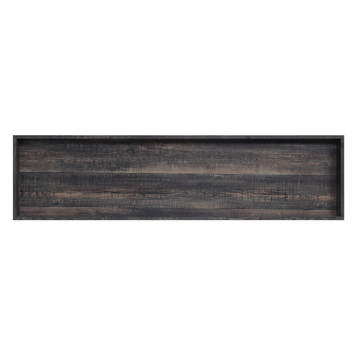 Manhattan Comfort Myrtle 60\" TV Stand with 2 Sliding Doors - Heavy Brown