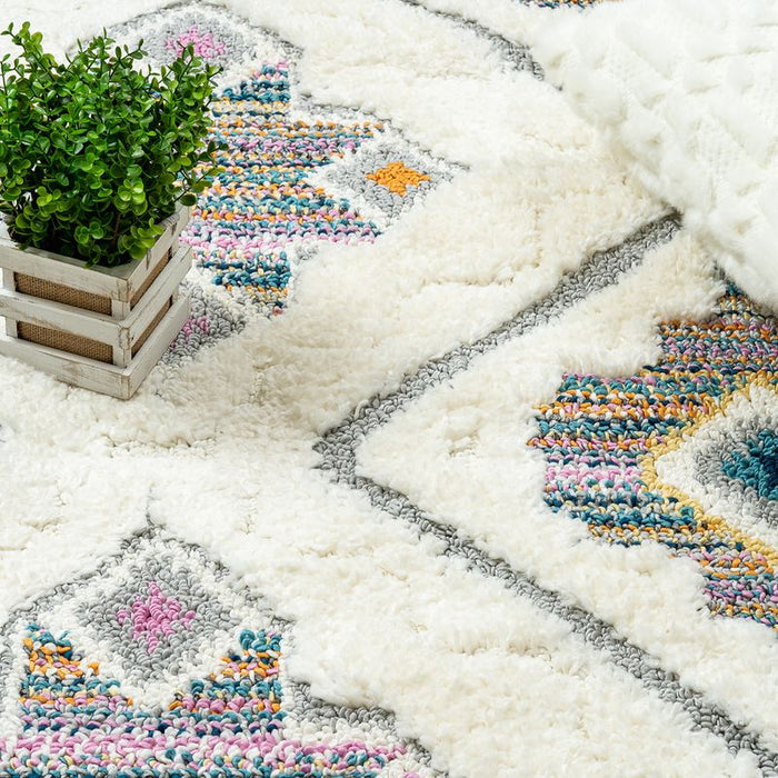 Lola Boho Shag Area Rug - 2'7\" x 8'