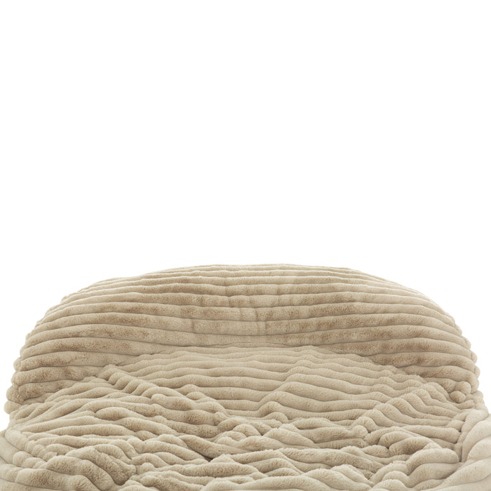 Sealy Teddy Corduroy High Density Foam Bean Bag Chair - Beige