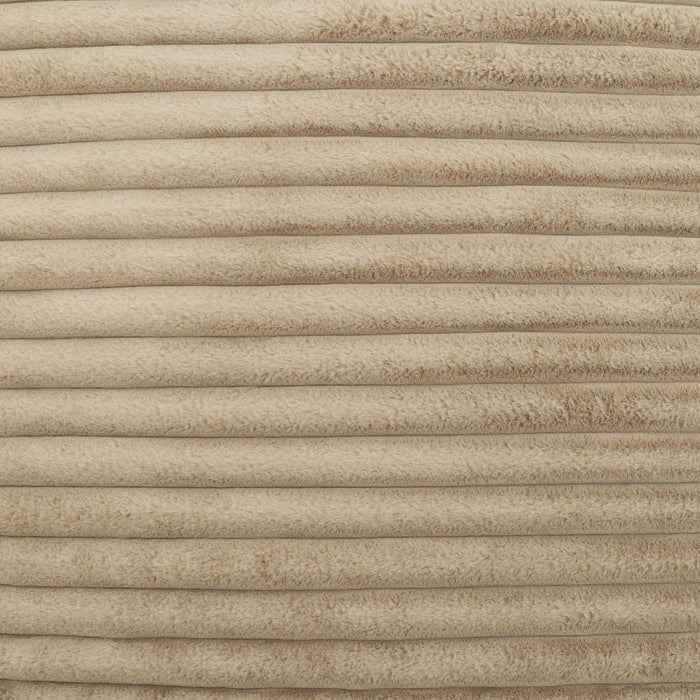 Sealy Teddy Corduroy High Density Foam Bean Bag Chair - Beige