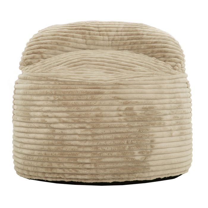 Sealy Teddy Corduroy High Density Foam Bean Bag Chair - Beige