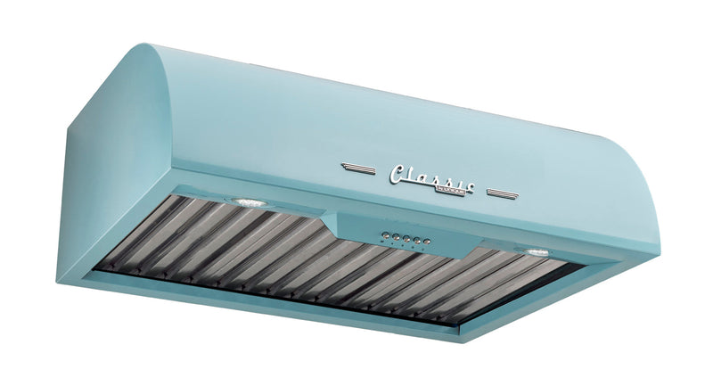 Classic Retro by Unique 24-Inch Under Cabinet Range Hood - UGP-24CR RH T