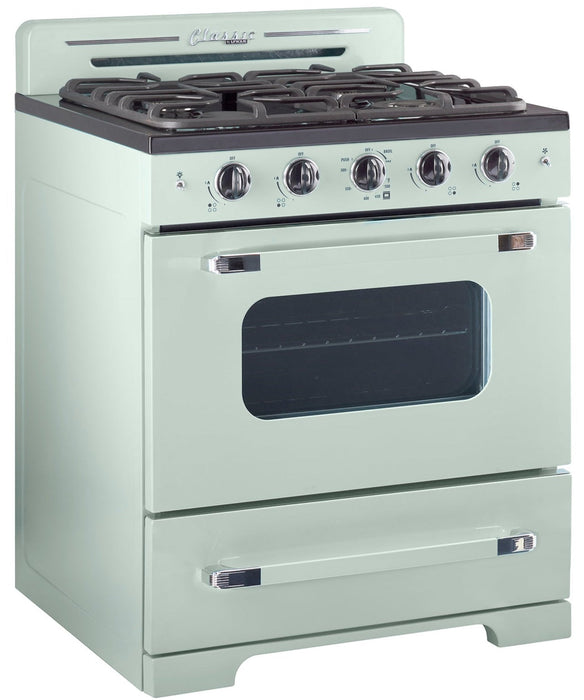 Classic Retro by Unique 30-Inch Convection Gas Range - UGP-30CR LG