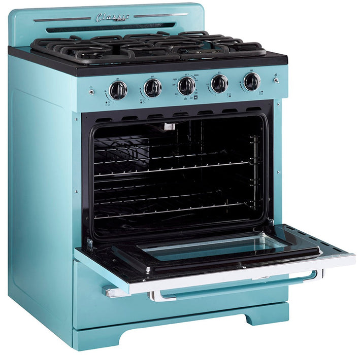 Classic Retro by Unique 30-Inch Convection Gas Range - UGP-30CR T