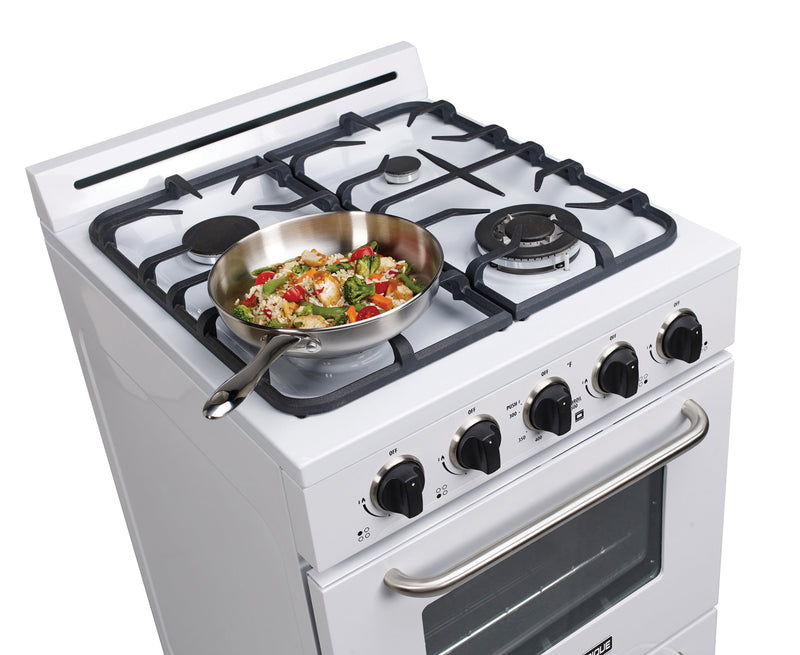Off-Grid by Unique 24-Inch Propane Range with Battery Ignition - UGP-24G OF1 W