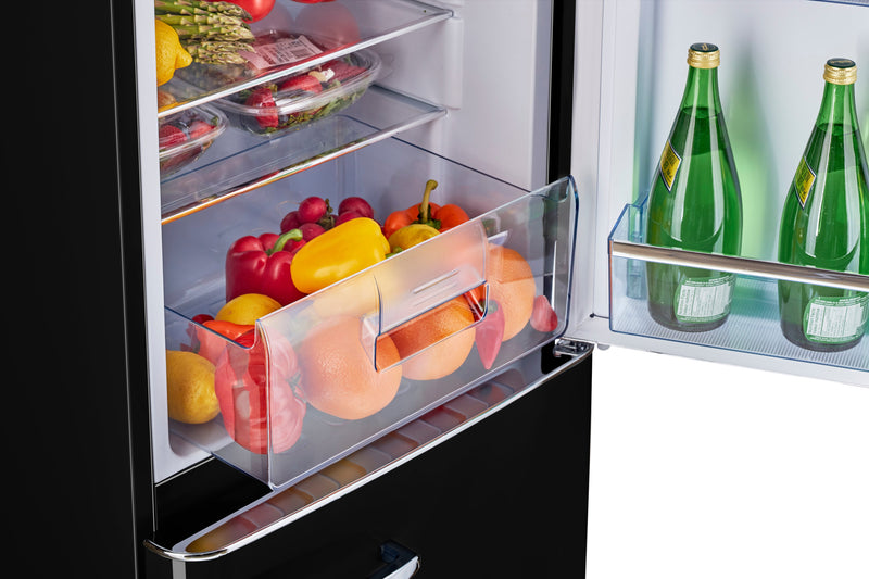 Classic Retro by Unique 7 Cu. Ft. Bottom Freezer Refrigerator - UGP-215L B AC