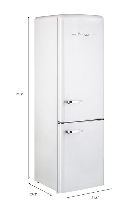 Classic Retro by Unique 9 Cu. Ft. Bottom Freezer Refrigerator - UGP-275L W AC