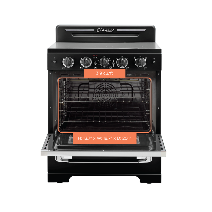 Classic Retro By Unique 30-Inch Convection Electric Range - UGP-30CR EC LG