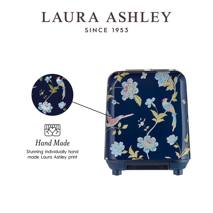 Laura Ashley Stainless Steel 2-Slice Elveden Navy Toaster - VQ-SBT582-LAEN-CA