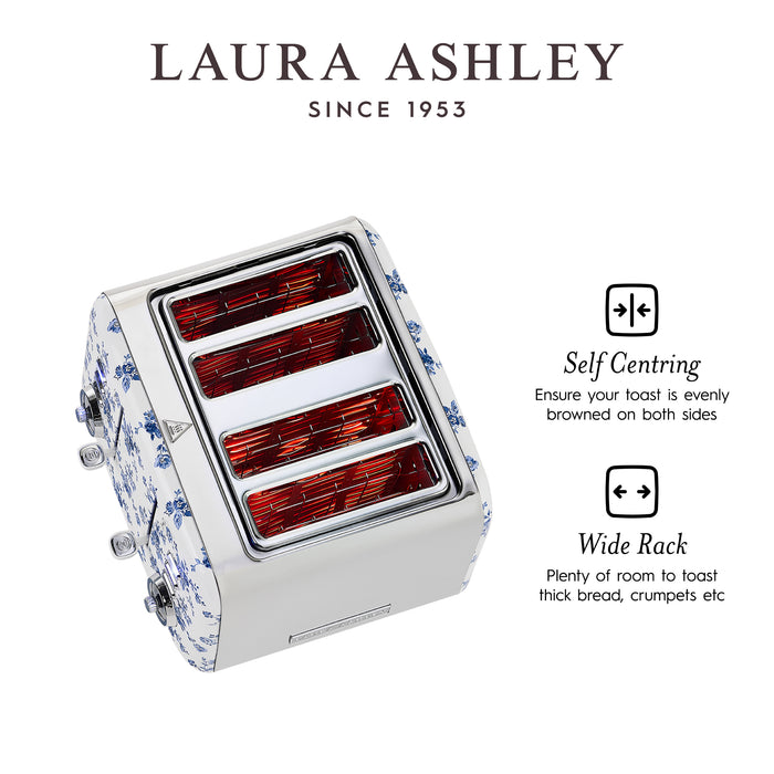Laura Ashley 4-Slice China Rose Toaster - VQ_SBT583-LACR-CA