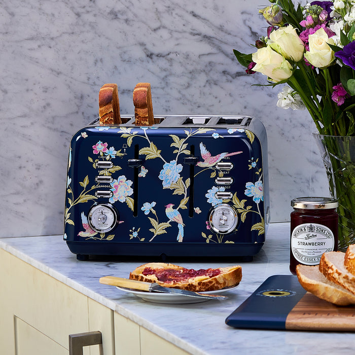Laura Ashley 4-Slice Elveden Navy Toaster - VQ_SBT583-LAN-CA