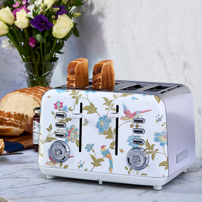 Laura Ashley 4-Slice Elveden White Toaster - VQ_SBT583-LAW-CA