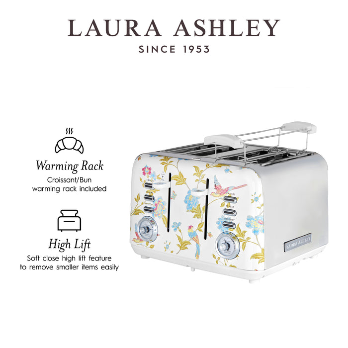 Laura Ashley 4-Slice Elveden White Toaster - VQ_SBT583-LAW-CA